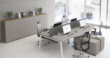 Набор мебели в офис А4 (металлокаркас TRE) белый премиум / металлокаркас белый в Шахтах - предосмотр 6