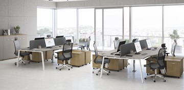Набор мебели в офис А4 (металлокаркас TRE) белый премиум / металлокаркас белый в Шахтах - предосмотр 8