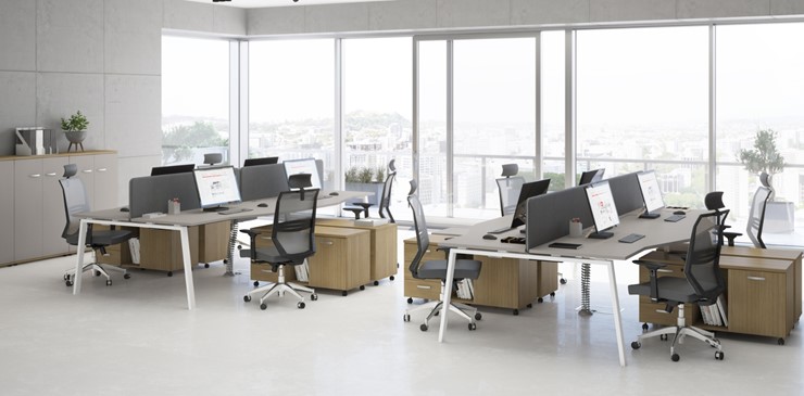 Набор мебели в офис А4 (металлокаркас TRE) белый премиум / металлокаркас белый в Шахтах - изображение 8