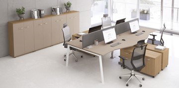 Набор мебели в офис А4 (металлокаркас TRE) белый премиум / металлокаркас белый в Шахтах - предосмотр 9