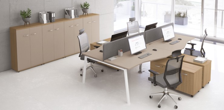 Набор мебели в офис А4 (металлокаркас TRE) белый премиум / металлокаркас белый в Шахтах - изображение 9