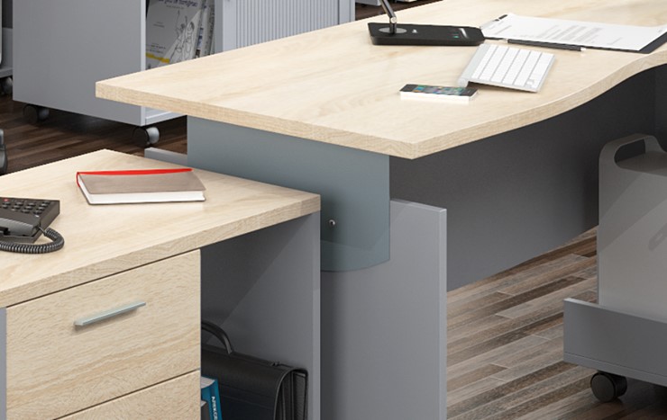 Офисный набор мебели OFFIX-NEW для 4 сотрудников с двумя шкафами в Батайске - изображение 2
