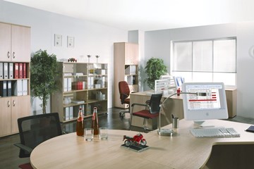 Набор мебели в офис Формула (вяз светлый) в Шахтах - предосмотр 1
