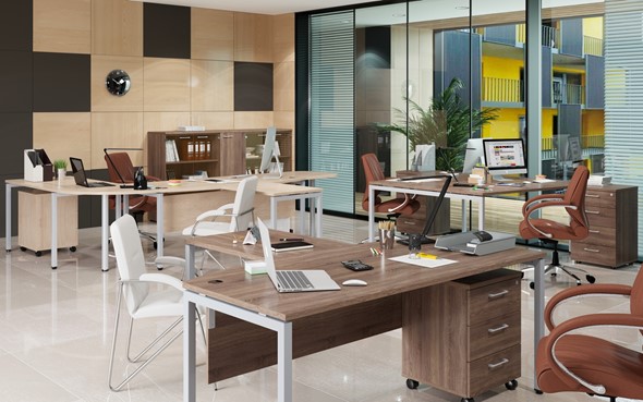 Мебель для персонала Xten S 1 - один стол с приставным брифингом в Батайске - изображение