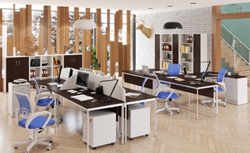Набор мебели в офис Imago S - два стола, две тумбы в Батайске