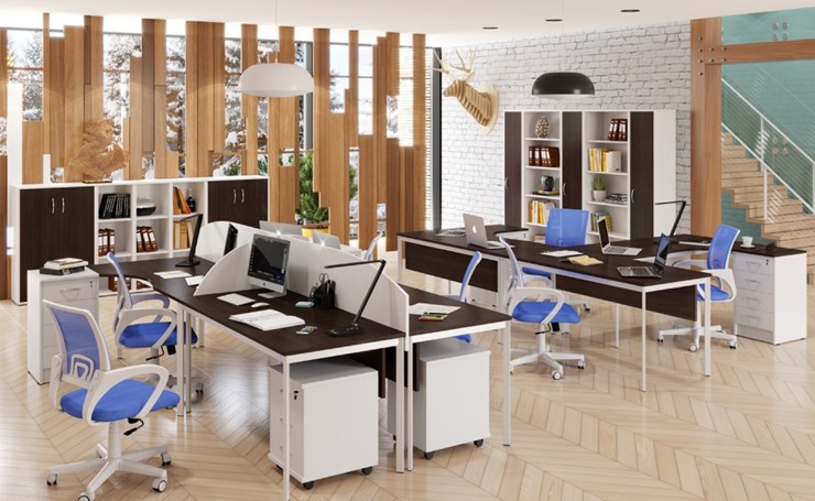 Набор мебели в офис Imago S - два стола, две тумбы в Шахтах - изображение