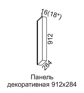 Декоративная панель Вельвет для верхних модулей 912х284 в Ростове-на-Дону