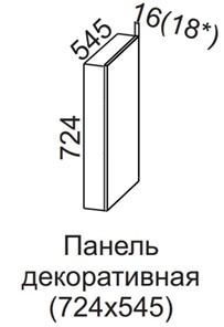 Декоративная панель Вельвет для верхних модулей 724х545 в Ростове-на-Дону