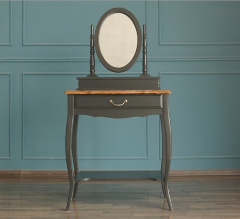 Туалетный стол Leontina с зеркалом (ST9321BLK) Черный в Шахтах - изображение