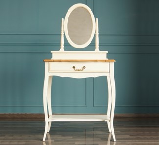 Туалетный столик Leontina с зеркалом (ST9321) Бежевый в Шахтах - предосмотр