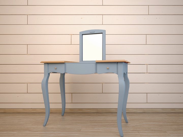Косметический стол Leontina (ST9309B) Голубой в Шахтах - изображение 2