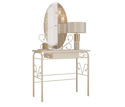 Дамский столик кремово-белый (RAL 9001) в Шахтах - изображение