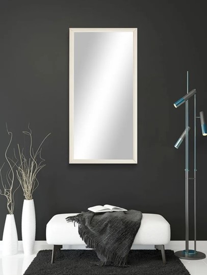 Зеркало навесное в гардероб Ника (Слоновая кость) 119,5 см x 60 см в Шахтах - изображение 6
