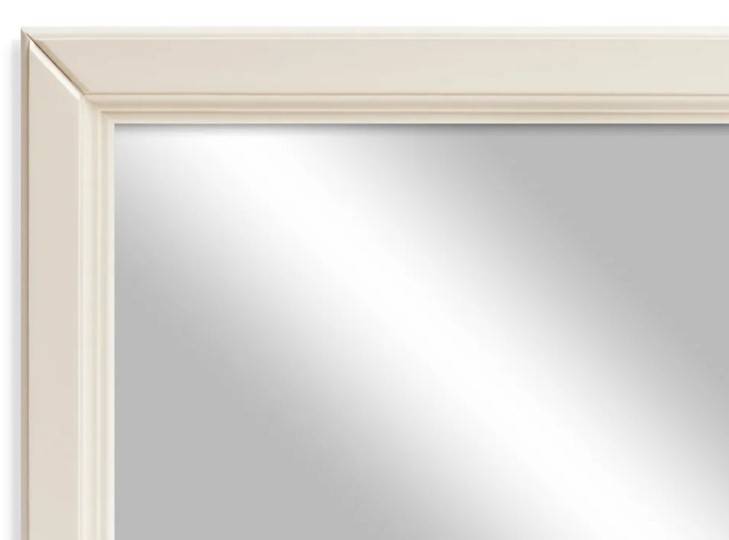 Зеркало навесное в гардероб Ника (Слоновая кость) 119,5 см x 60 см в Шахтах - изображение 7