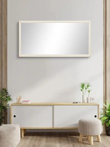 Зеркало навесное в гардероб Ника (Слоновая кость) 119,5 см x 60 см в Шахтах - предосмотр 8