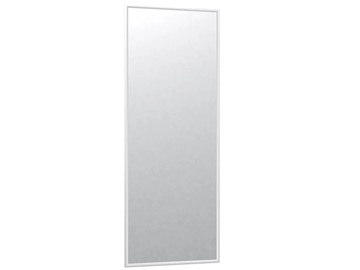 Настенное зеркало в спальню Сельетта-6 белый (1100х400х9) в Шахтах