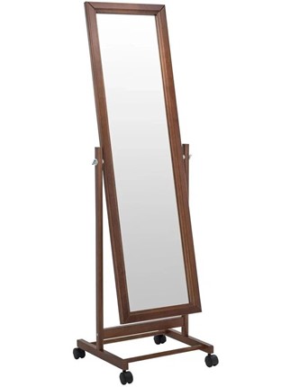 Зеркало напольное в гардероб BeautyStyle 27 (135х42,5см) Средне-коричневый в Шахтах - изображение