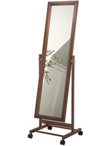 Зеркало напольное в гардероб BeautyStyle 27 (135х42,5см) Средне-коричневый в Шахтах - предосмотр 6