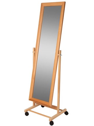 Зеркало напольное в гардероб BeautyStyle 27 (135х42,5см) Светло-коричневый в Шахтах - изображение