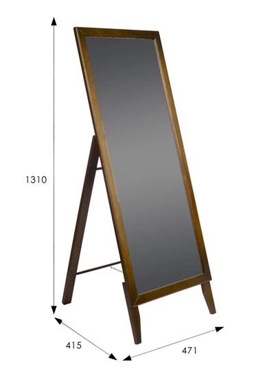 Напольное зеркало в спальню BeautyStyle 29 (131х47,1х41,5см) Средне-коричневый в Шахтах - изображение 6