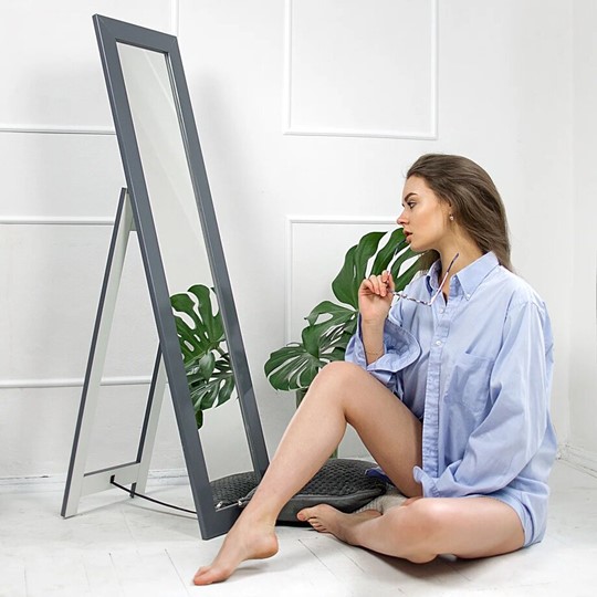 Напольное зеркало в спальню BeautyStyle 8 (графит) в Шахтах - изображение 5