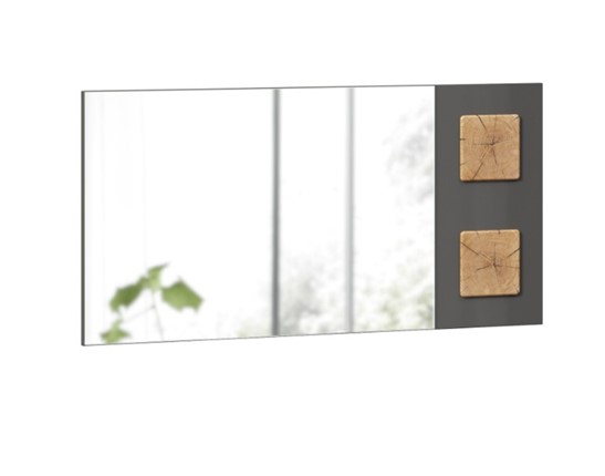 Зеркало настенное Фиджи 659.420, Антрацит глянец в Шахтах - изображение