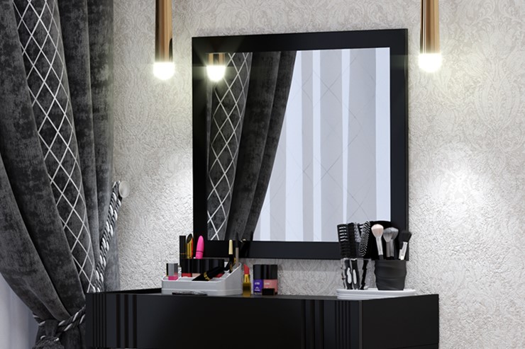 Зеркало в спальню Марсель (Черное) в Батайске - изображение 2