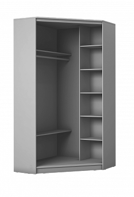 Детский шкаф-купе угловой Хит-У-23-4-77-17, Абстракция №1, Белый в Шахтах - изображение 1