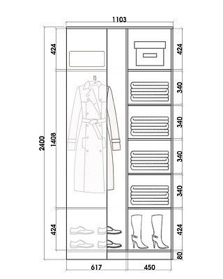 Детский угловой шкаф-купе Хит-У-24-4-77-17, Абстракция №1, Венге в Шахтах - изображение 2