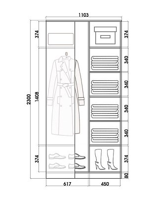 Детский угловой шкаф-купе Хит-У-23-4-77-26, Мишки на окне, Венге в Шахтах - изображение 2