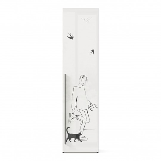 Шкаф распашной Джоли Тип 1 ЛД 535.010, Серый шелк в Шахтах - изображение 1