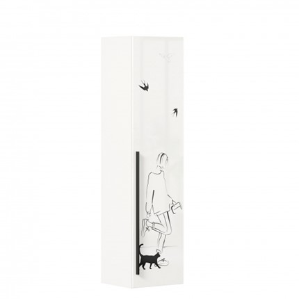 Шкаф распашной Джоли Тип 1 ЛД 535.010, Серый шелк в Шахтах - изображение