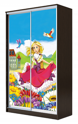 Шкаф 2-створчатый ХИТ 23-4-14-77-11, Принцесса, венге в Таганроге - изображение