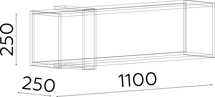 Полка навесная Гринвич (шкаф навесной мод.7) в Батайске - изображение 1