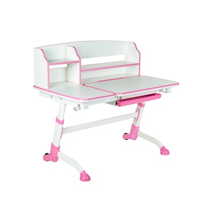 Детский стол-трансформер Amare II Pink с надстройкой в Шахтах - изображение