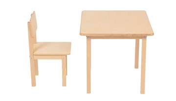 Детский стол и стул POLINI Kids Simple 105 S Натуральный в Каменск-Шахтинском