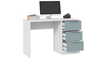 Письменный стол Марли Тип 1 (Белый/Серо-голубой) в Таганроге - предосмотр 1