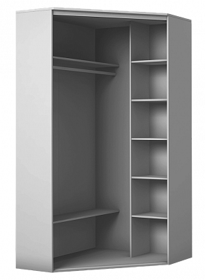 Шкаф угловой с одним зеркалом, 2300х1103, ХИТ У-23-4-15, венге аруба в Шахтах - изображение 1