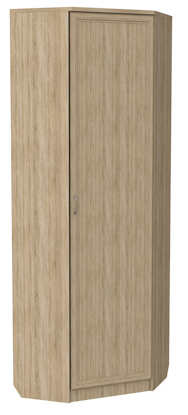 Шкаф 402 угловой со штангой, цвет Дуб Сонома в Таганроге - изображение