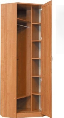 Шкаф 402 угловой со штангой, цвет Дуб Сонома в Шахтах - изображение 1