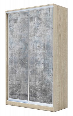 Шкаф Хит-22-12-77-22, 2200х1200х620, Бетон Дуб сонома в Батайске - изображение