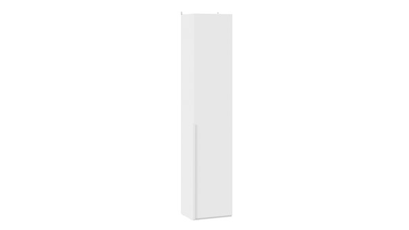 Шкаф одностворчатый Порто (366) СМ-393.07.211 (Белый жемчуг/Белый софт) в Шахтах - изображение