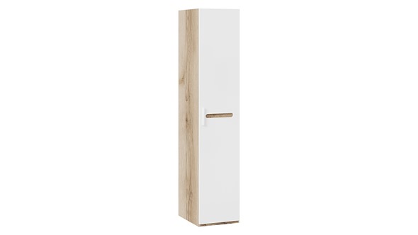 Распашной шкаф Фьюжн  ТД-260.07.01 (Дуб Делано, Белый глянец) в Батайске - изображение