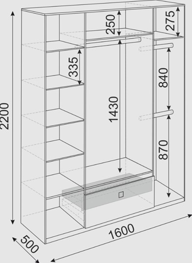 Распашной шкаф Глэдис М24 (Шимо светлый/Белый текстурный) в Шахтах - изображение 2