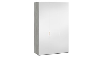 Шкаф для одежды Эмбер СМ-348.07.009 (Дуб Гамильтон/Белый глянец) в Шахтах
