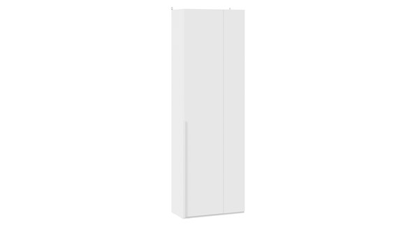 Шкаф угловой с 1 глухой дверью Порто (366) СМ-393.07.231 (Белый жемчуг/Белый софт) в Шахтах - изображение
