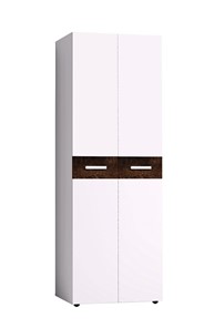 Шкаф для одежды Норвуд 54 фасад стандарт + стандарт, Белый-Орех шоколадный в Шахтах - предосмотр