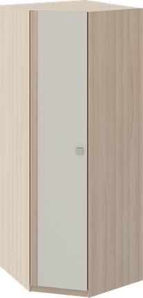 Угловой шкаф Глэдис М21 (Шимо светлый/Белый текстурный) в Таганроге - изображение
