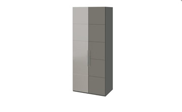 Шкаф Наоми с 1 зеркальной левой дверью, цвет Фон серый, Джут СМ-208.07.04 L в Шахтах