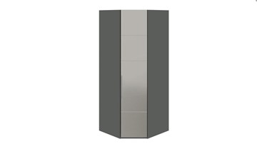 Шкаф Наоми с зеркальной правой дверью, цвет Фон серый, Джут СМ-208.07.07 R в Шахтах - предосмотр